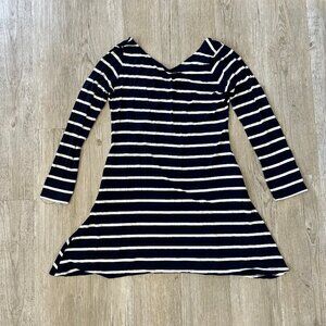 Womens Yelete Blue/White Stripe Dress - L
